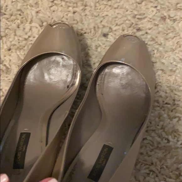 Louis Vuitton Nude Patent Oh Really! Peep Toe Pump - Picture 9 of 9